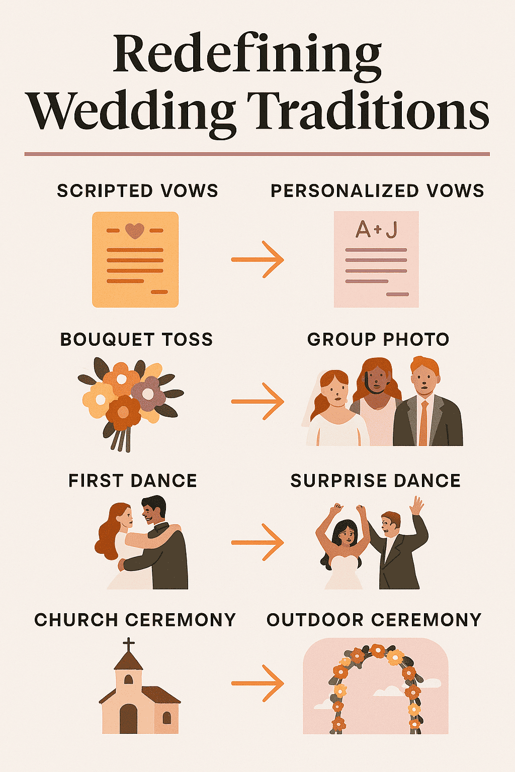 Redefining wedding traditions @ sweetsundayevents.com