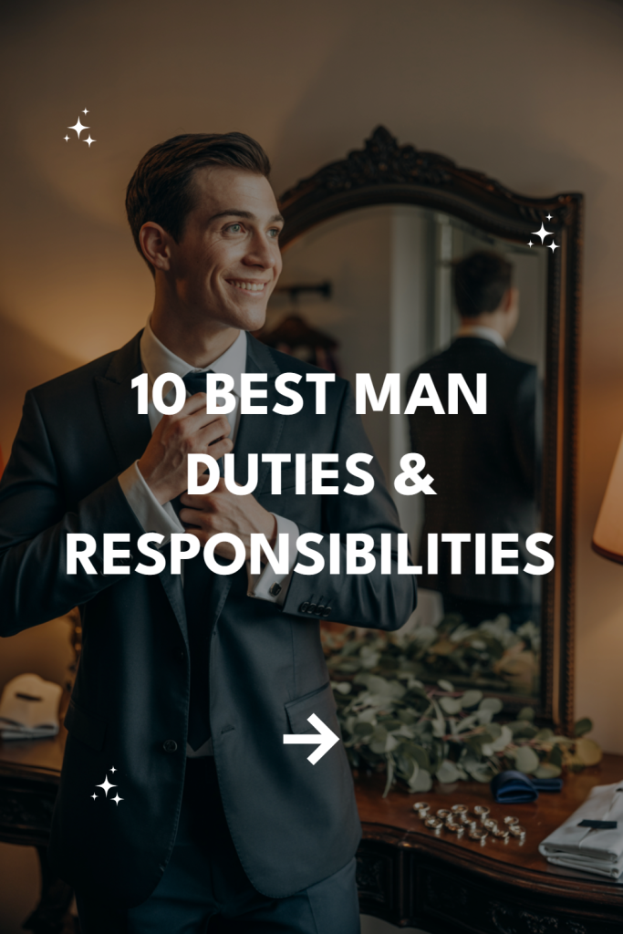 Well-dressed man prepares for wedding as best man, showcasing duties and responsibilities.