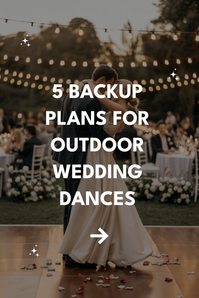 Romantic outdoor wedding dance under twinkling lights with tips for planning memorable moments.