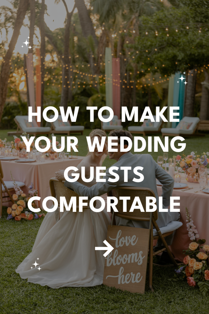 Elegant outdoor wedding setting with romantic decor, floral centerpieces, and enchanting fairy lights.