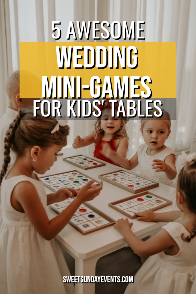 Children joyfully play games at a wedding, creating memorable moments and laughter.