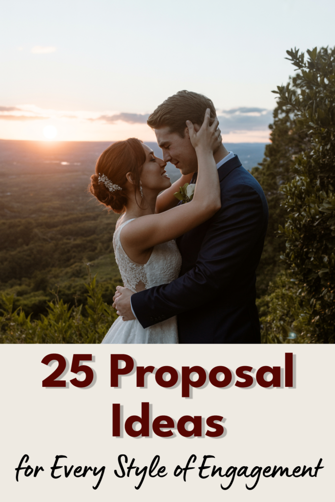 Couple in love during sunset, celebrating romance and engagement in a picturesque setting.