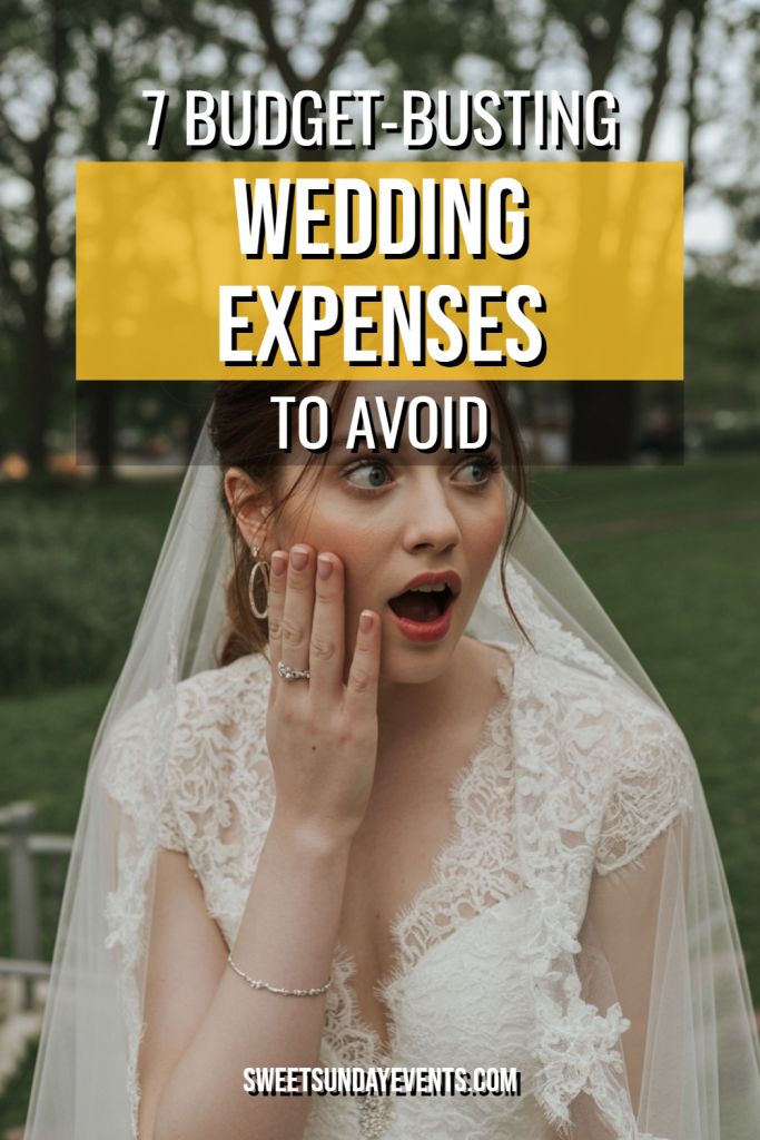 Bridal surprise amidst greenery: Tips for avoiding budget-busting wedding expenses.