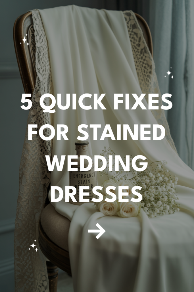 Elegant wedding dress care tips for removing stains and preserving bridal beauty.