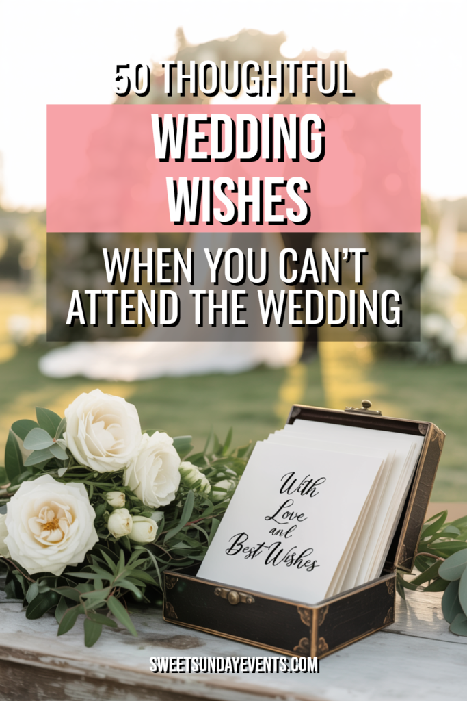 Elegant wedding setting with roses and guest message box for heartfelt wishes.