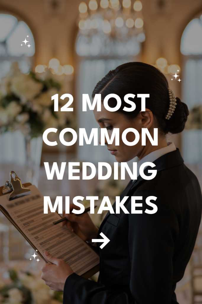 Wedding planner highlights common mistakes couples make when organizing their perfect wedding.