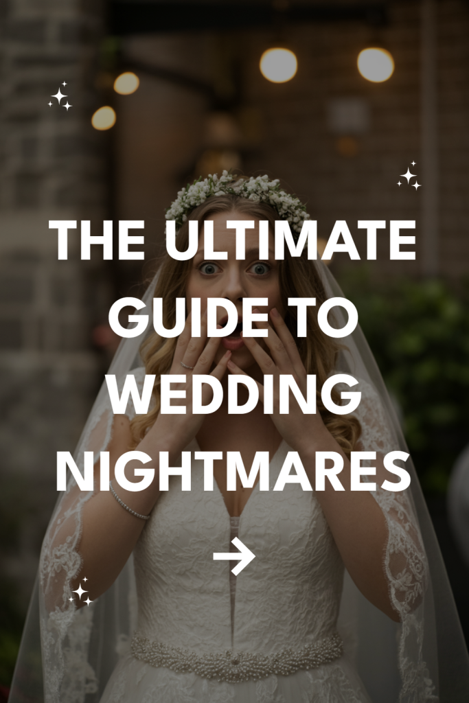 Bridal surprises and wedding anxieties captured in a stunning outdoor setting.