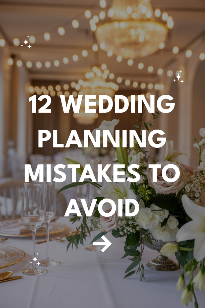 Elegant wedding setup with tips on avoiding planning mistakes for a perfect celebration.