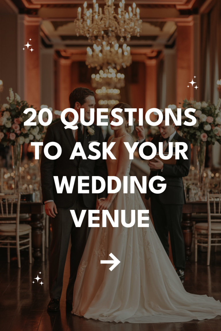 20 Questions To Ask Your Wedding Venue