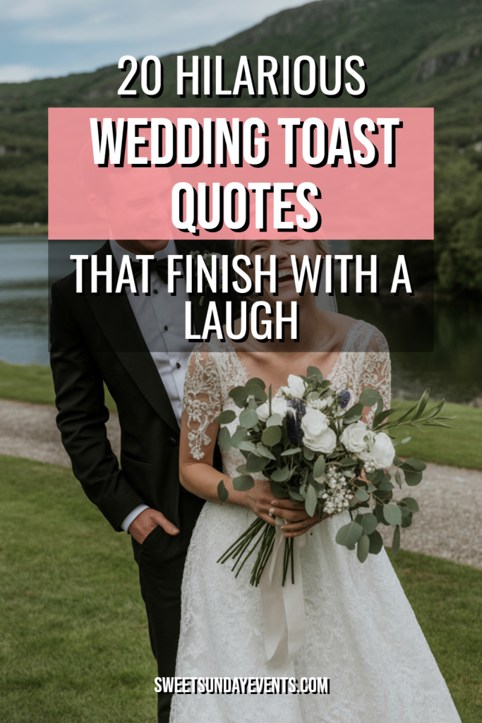Newlywed couple joyfully celebrating their love in a beautiful outdoor wedding setting.