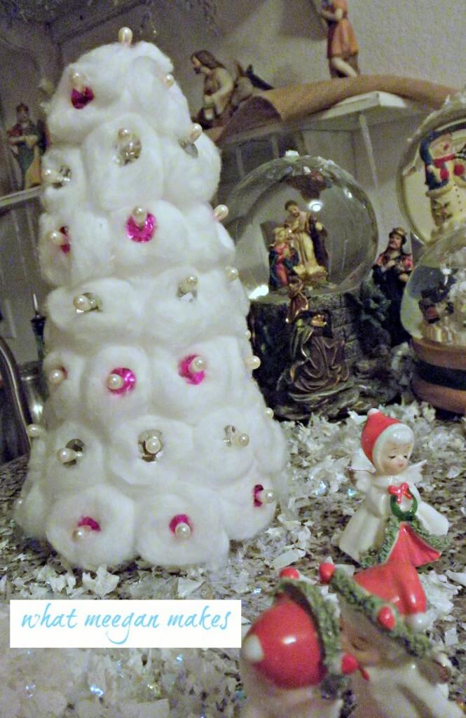 Adorable Cotton Balls Christmas Tree Craft Idea For Kids DIY Winter Crafts With Cotton Balls