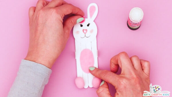 Bunny Popsicle Stick Craft for Kids