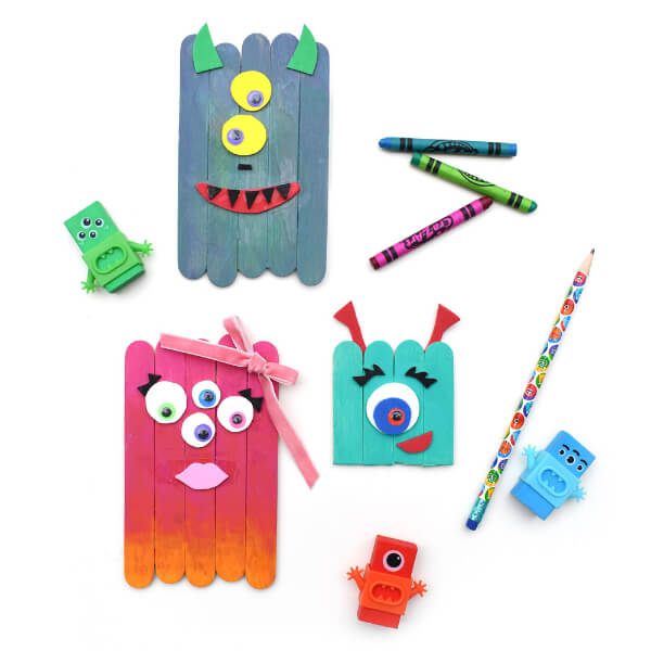 Fun & Colorful Monsters Activity Using Craft Sticks
