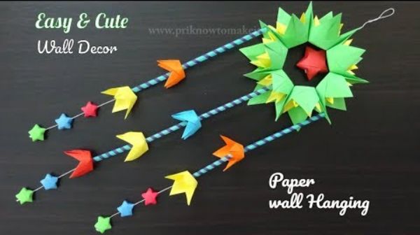 DIY Tulip Paper Wall Hanging Craft