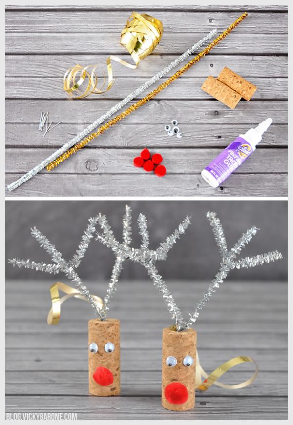 Ah yes, reindeers at it again - Christmas ornament crafts