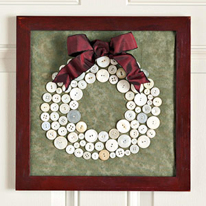 Easy-To-Make Button Wreath Craft Idea For Kids
