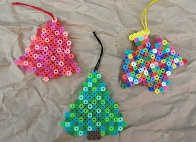 Handmade Beaded Ornament Crafts In Tree Shape