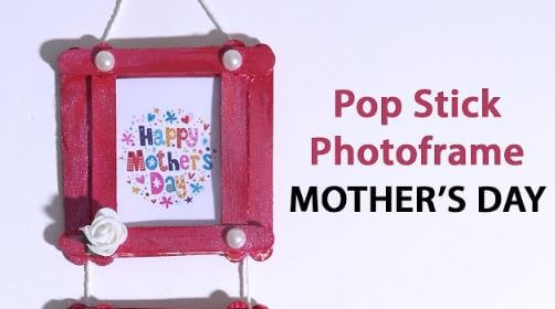 Hanging Photo Frame Craft for Mom