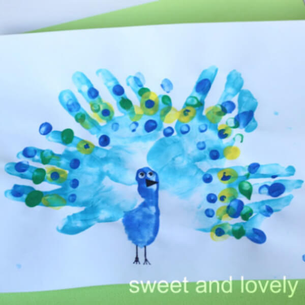 Handprint Peacock Craft for Kids – Celebrate Spring with Colorful Feathers