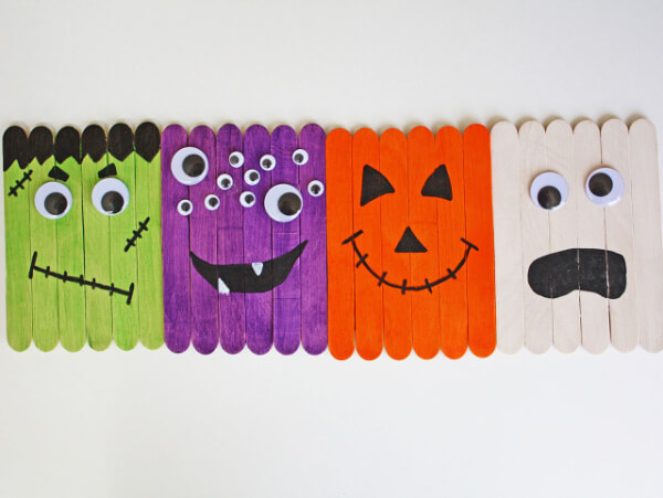 Popsicle Stick Craft Idea For Halloween