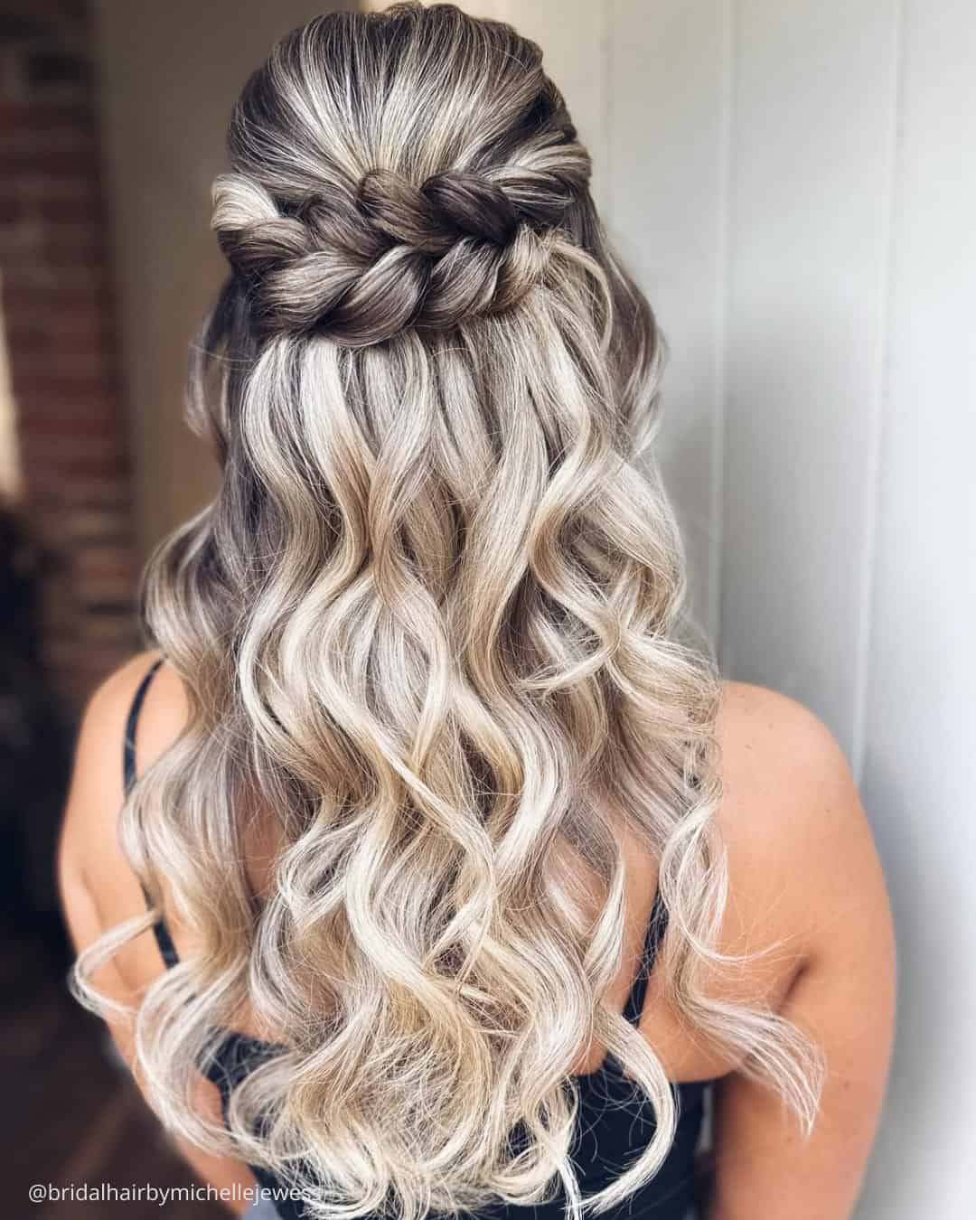 Cascading Braided Wedding Hair