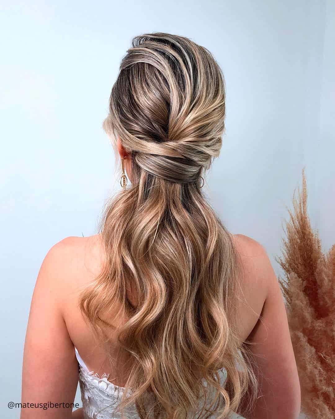 Cascading Braided Wedding Hair