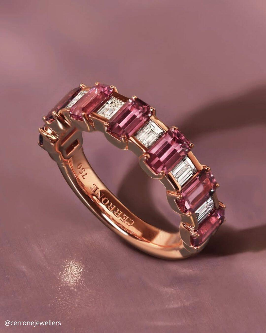 Kaleidoscopic Stones Engagement Ring