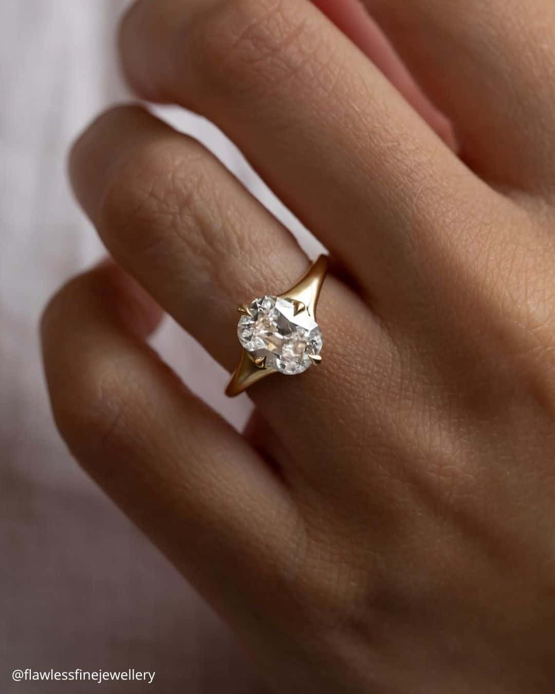 The 'Elongated Cushion' Engagement Ring