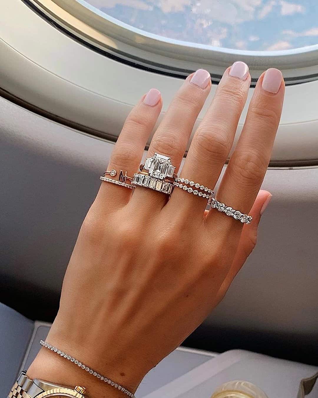 Diamond Halo Rings