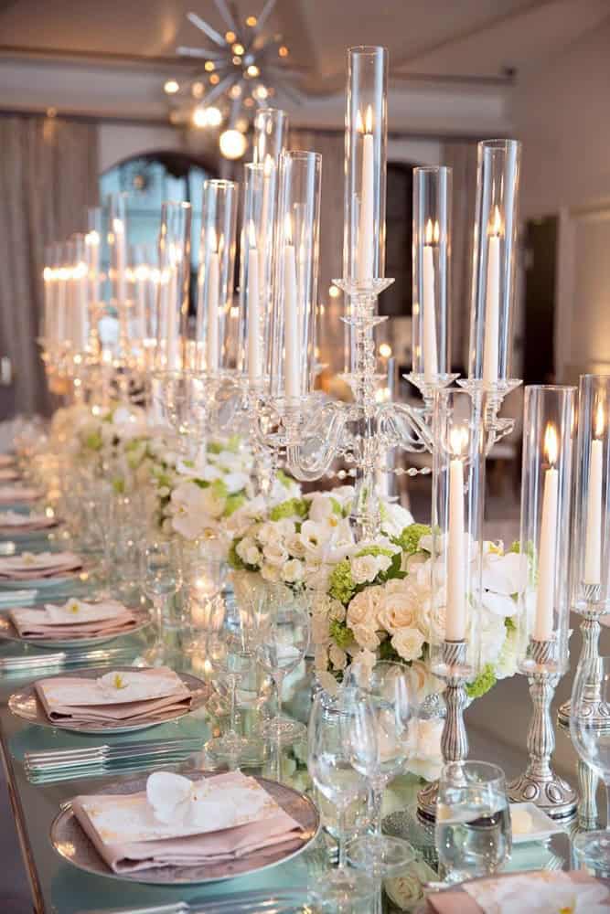 Fall Flower Tall Wedding Centerpieces