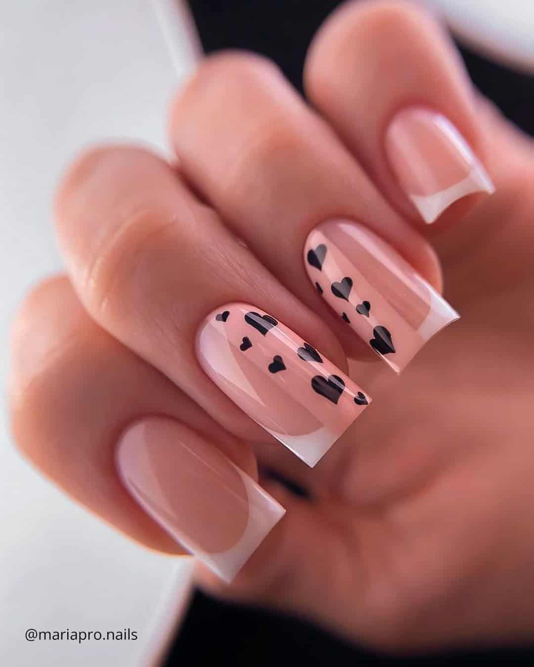 Cute Heart-Shaped Nail Designs