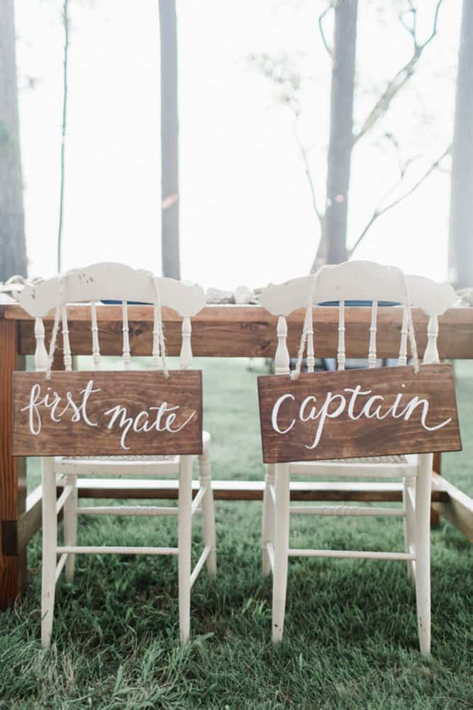Nautical Details In Bridal Look