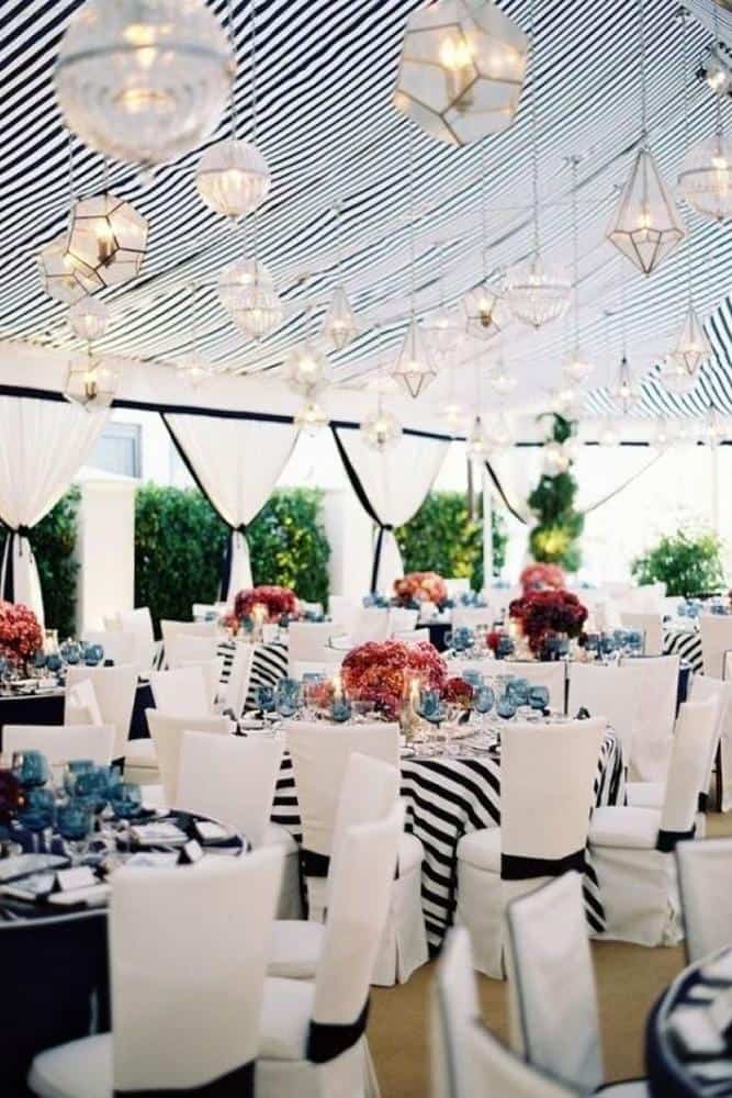 Nautical Themed Wedding Reception