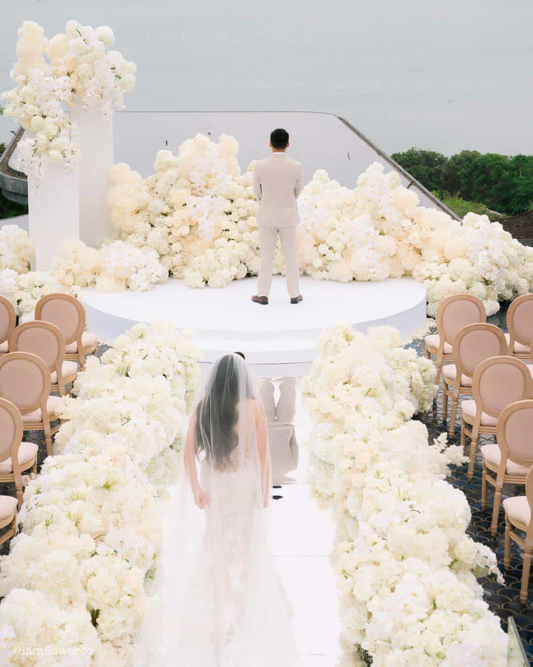 Draped Aisle Decorations