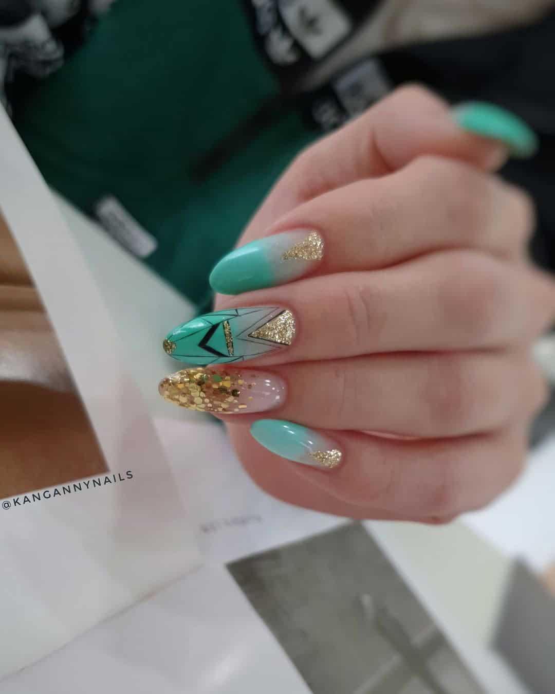 Dark Wedding Nails