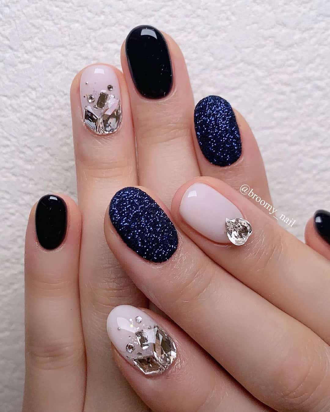 Dark Wedding Nails