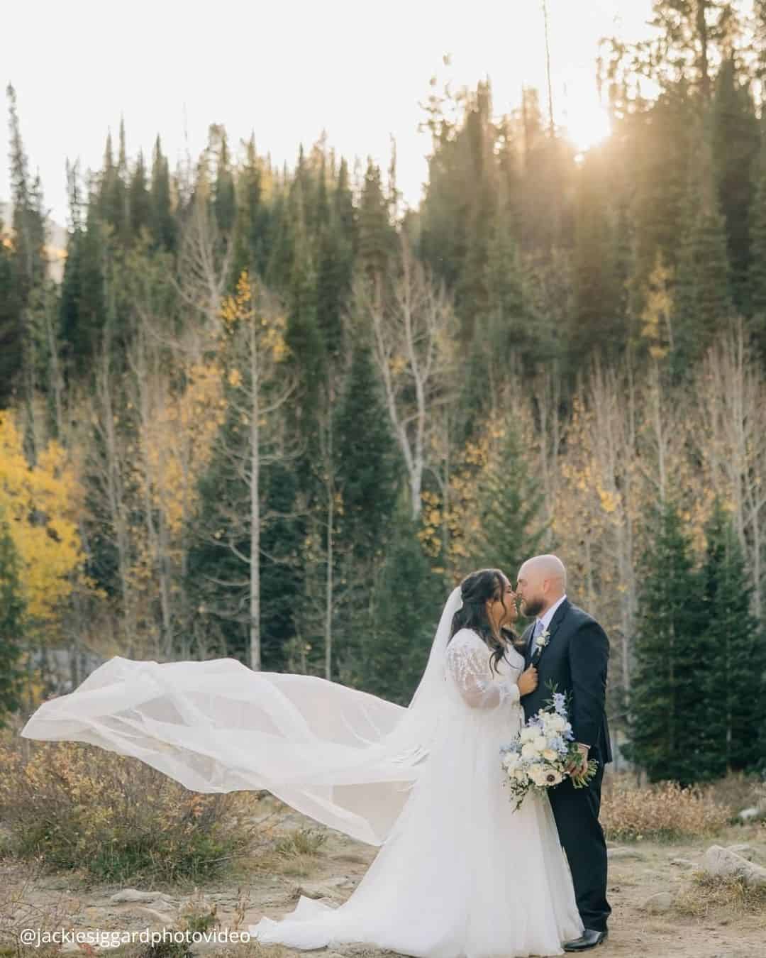 Wedding Day Photos In the Wood