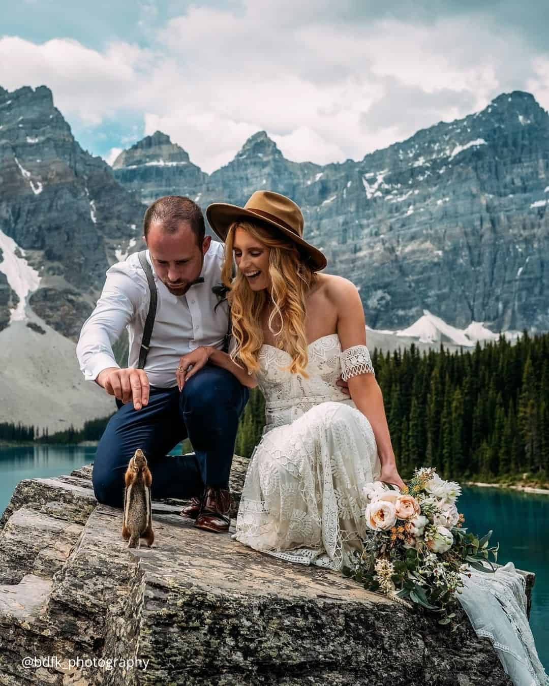 Wedding Outdoor Photos near a Lake