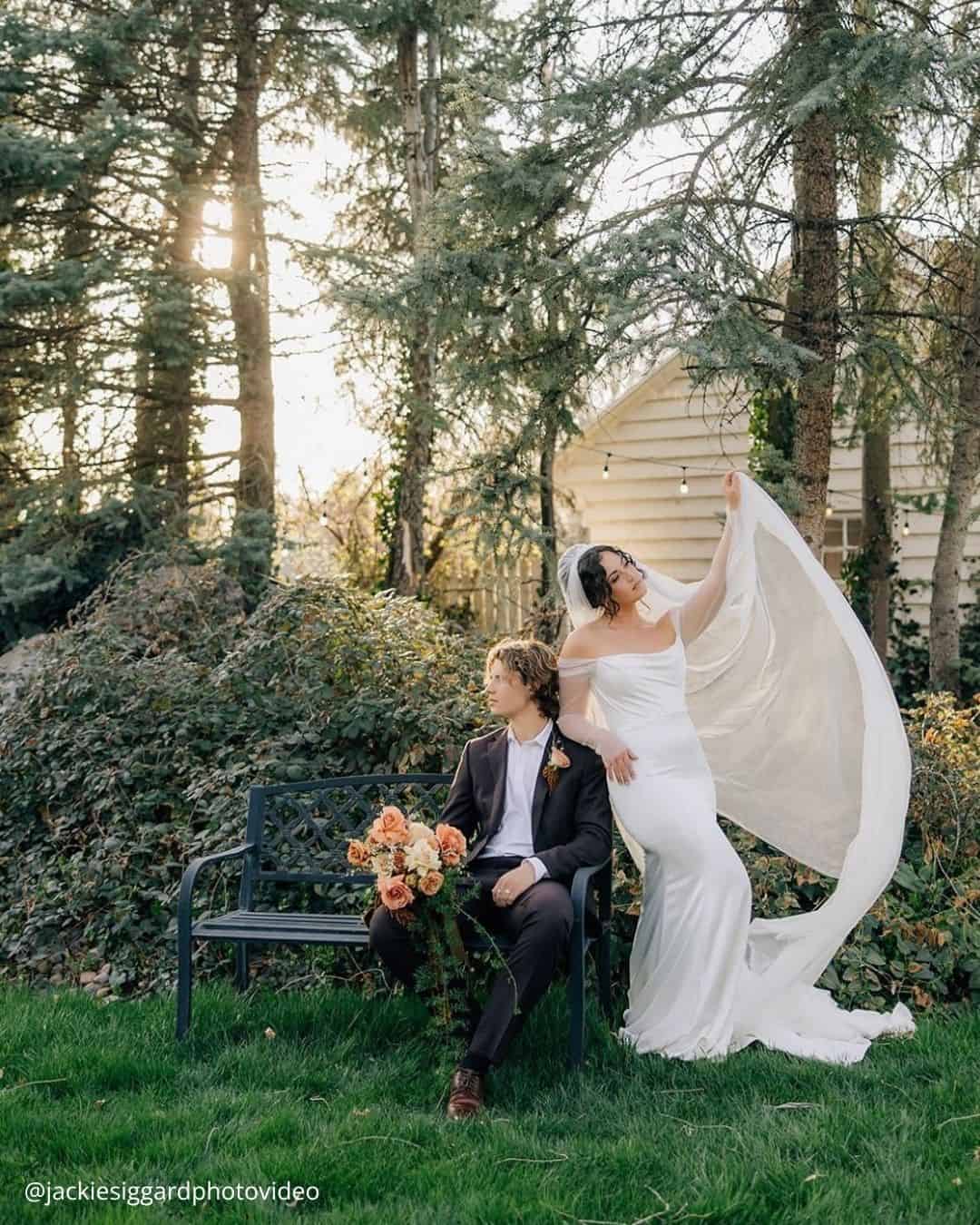 Wedding Day Photos In the Wood