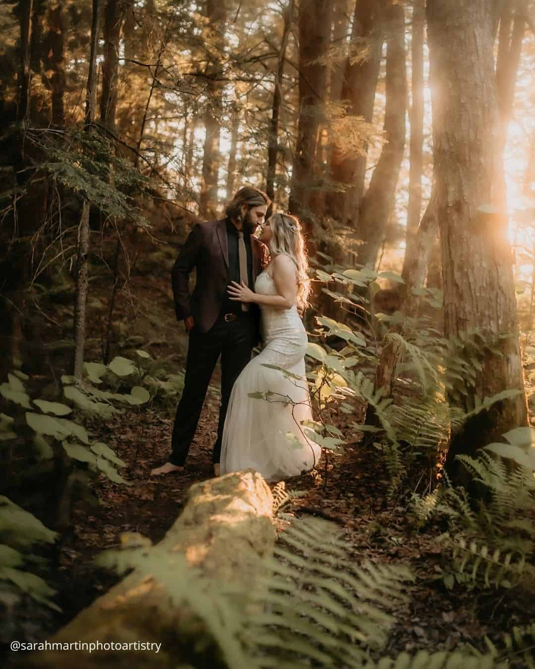 Wedding Day Photos In the Wood