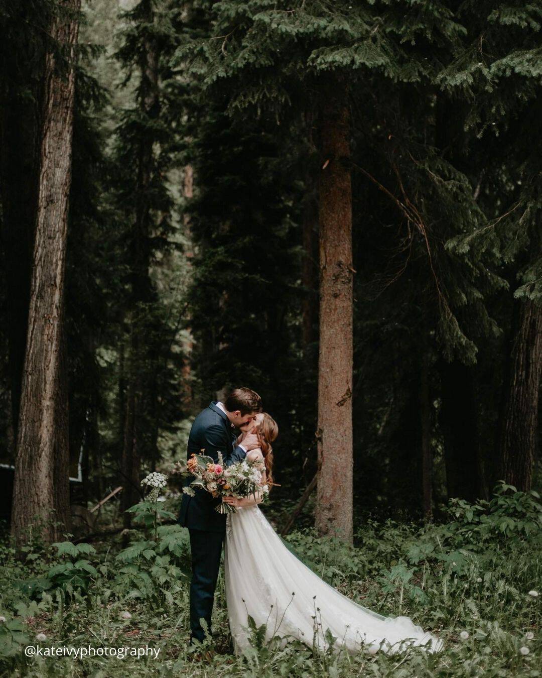 Wedding Day Photos In the Wood