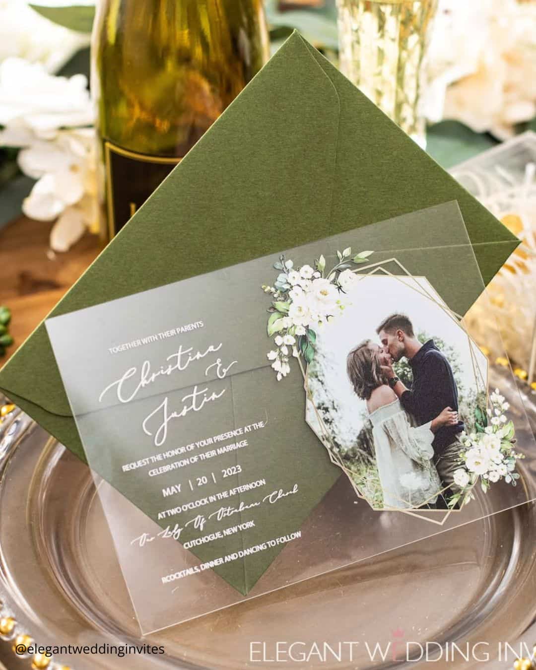 DIY photo wedding invitations