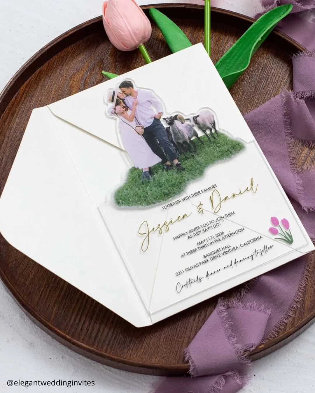 Vintage wedding invitations