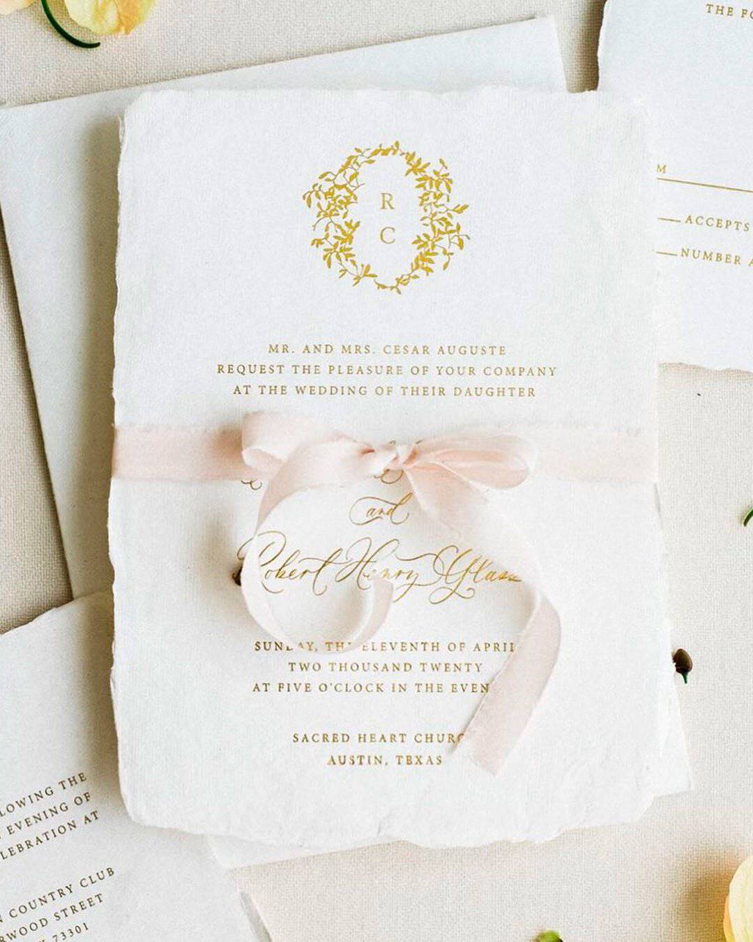 DIY lace wedding invitations