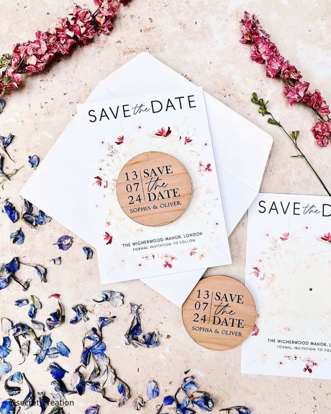 Unique DIY wedding invites