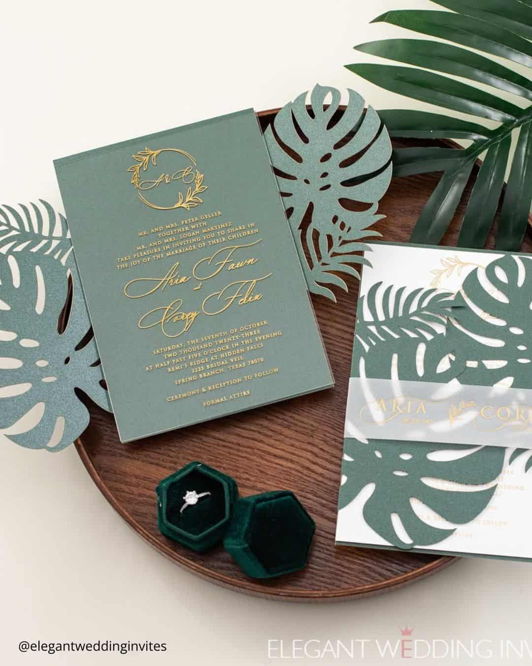 DIY rustic wedding invitations