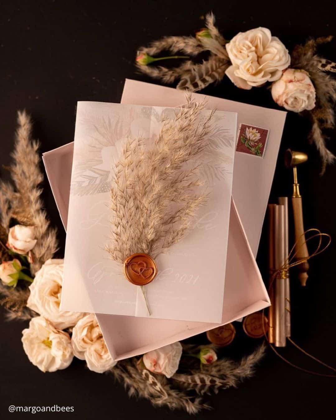 DIY rustic wedding invitations
