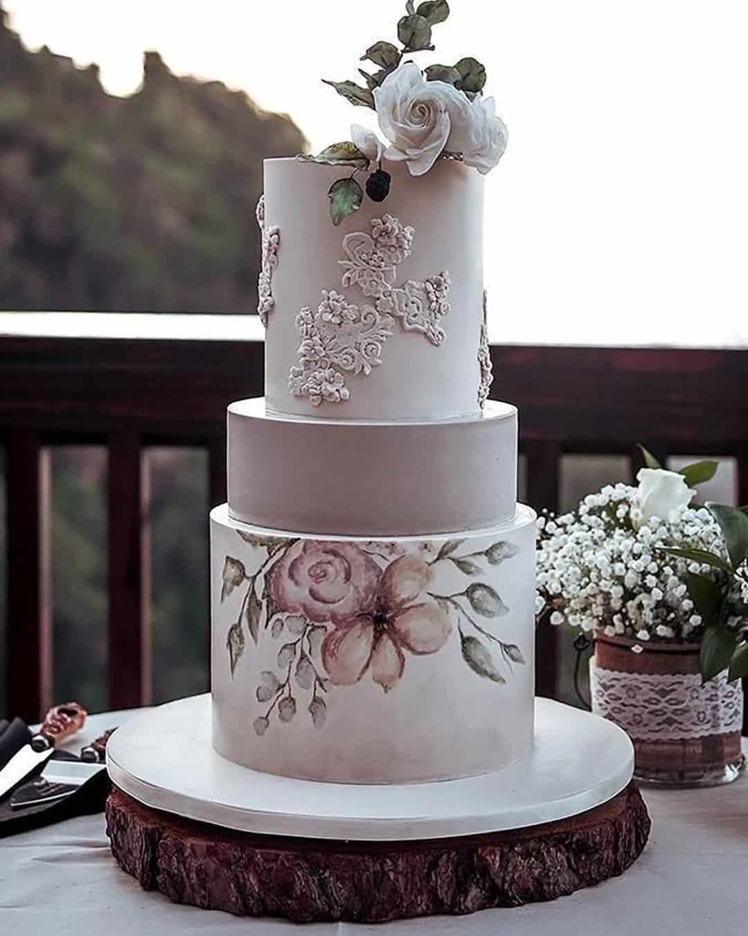 Simple Romantic Wedding Cakes