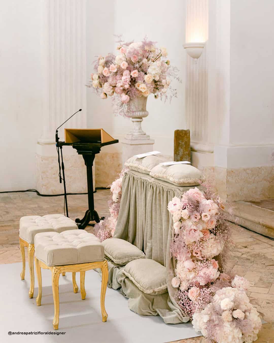 Wedding Kneeler Decorations