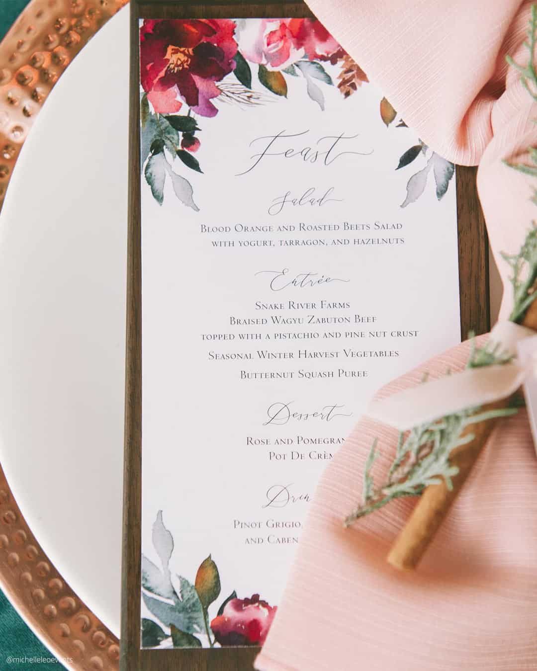 February Wedding Colors
